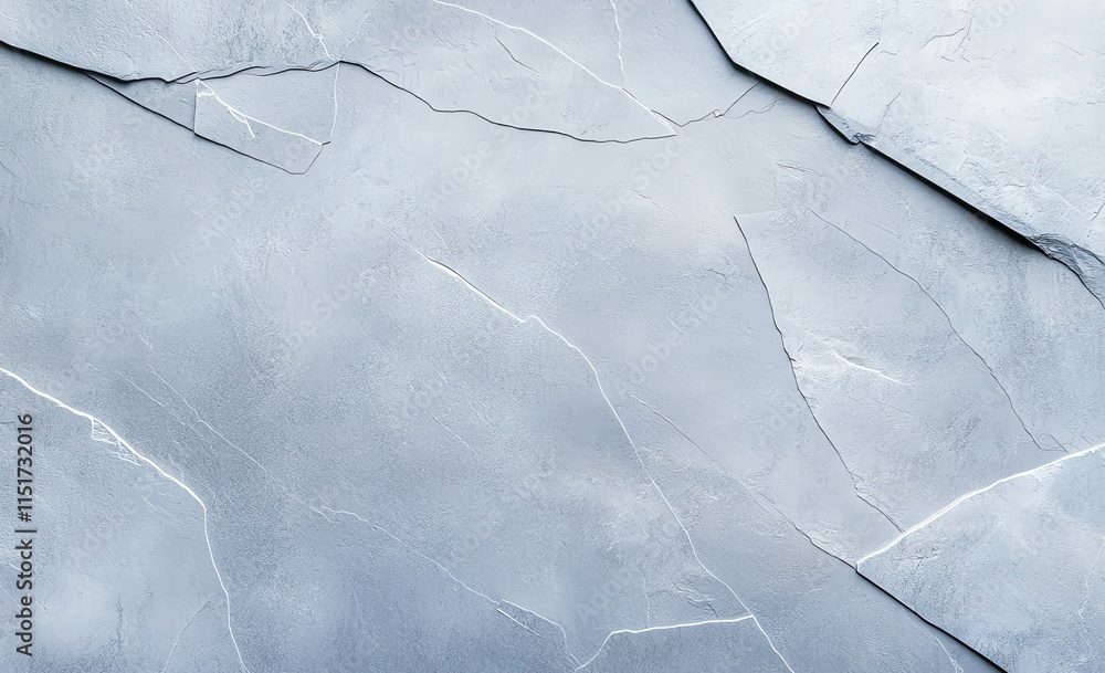 Poster abstract textured background featuring cracked slate pattern in shades of blue and gray. perfect for