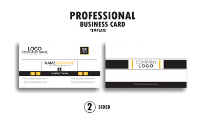 Obraz premium Creative Corporate Business Card Layout