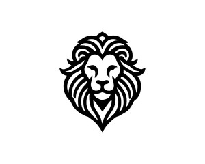 Lion Logo Design Vector Template. Lion Head Logo Icon Vector illustration.