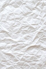 Obraz premium White Crumpled Paper Texture Background, Full Frame Close Up Detail of a Wrinkled Paper Sheet