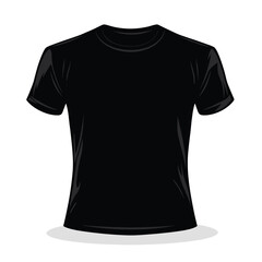 Vector icon of a Tshirt simple shapes flat design white background black color only vector graphic minimalism simple bold lines