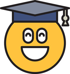 Smile Graduate Student Emoji
