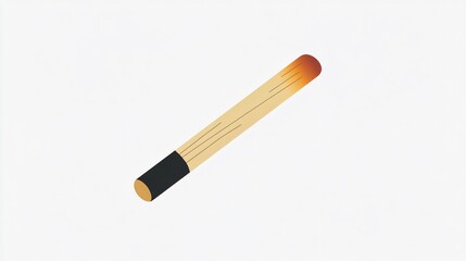Professional Match Stick Icon Vector Isolated for Design Projects