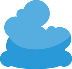 Blue Cloud Scape Illustration
