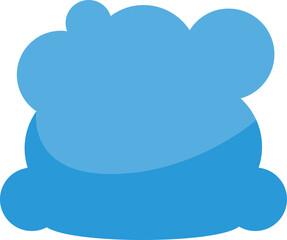 Blue Cloud Scape Illustration
