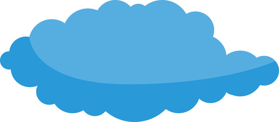 Blue Cloud Scape Illustration
