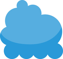 Blue Cloud Scape Illustration
