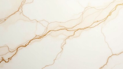 Fototapeta premium Elegant marble texture, sophisticated style, light design, creamy white and gold veins, copy space