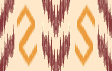 Geometric ethnic oriental ikat seamless pattern  color oriental. Aztec ornament print. Design for background ,curtain, carpet, wallpaper, clothing, wrapping, Batik, vector illustration.