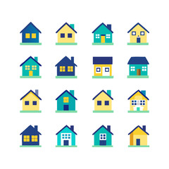 house icons set
