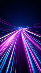 Abstract speed lines background, vector illustration, in the style of dark purple and blue color scheme