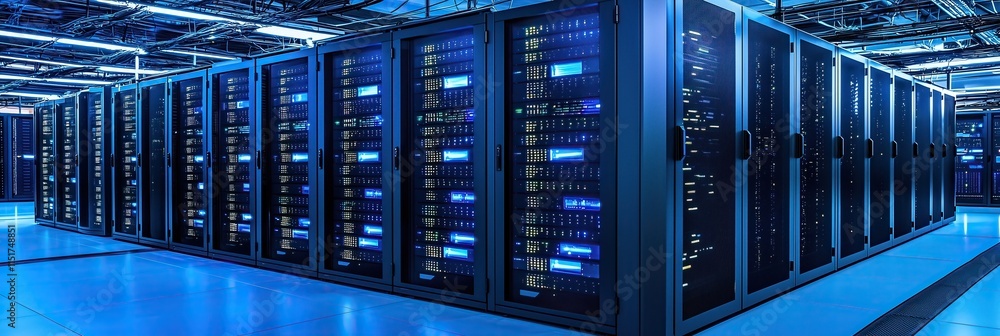 Poster digital world high performance servers ensuring seamless connectivity data security