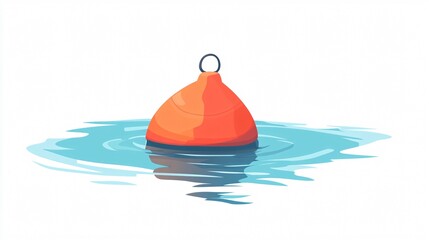 Professional Pull Buoy Swimming Aid Vector Illustration for Isolation