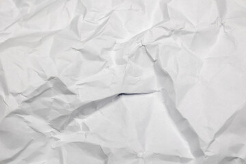 Obraz premium White crumpled paper texture. Concept: School, handicrafts, textures, antique.