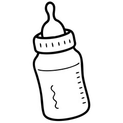 Baby Milk Bottle icon Vector Design.