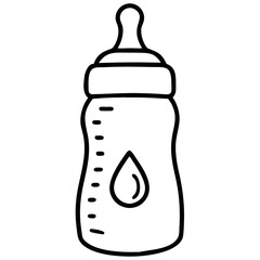 Baby Milk Bottle icon Vector Design.