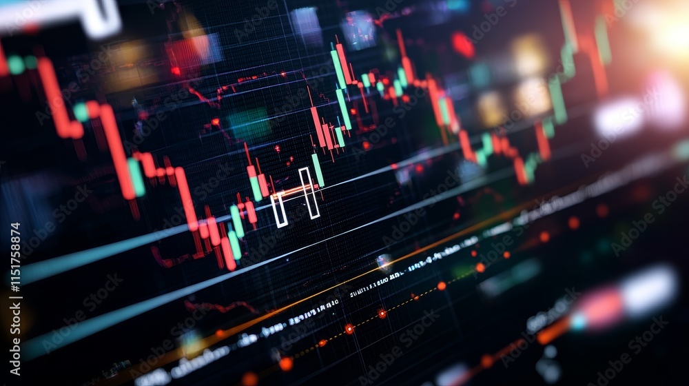 Poster innovative digital chart displaying ai features for modern data analysis