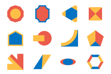 Colorful Geometric Shape SET