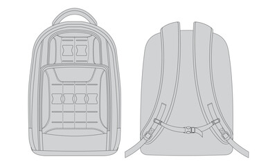 Backpack Vector Design