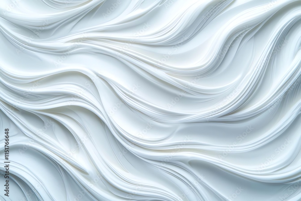 Poster abstract white wave texture background depicting flowing, elegant patterns, perfect for design proje