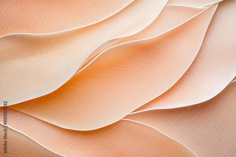 Aufkleber peach-toned abstract layers create a soft, flowing texture. perfect for backgrounds, design elements