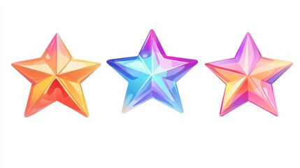 Shiny Star Vector Isolated Illustration for Graphic Design Projects