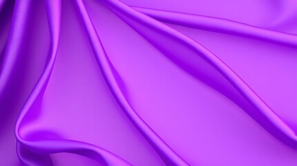 Obraz premium Violet satin fabric folds softly create elegant curves.