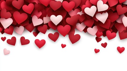 Celebrating love with heart-shaped decorations event venue graphic design romantic atmosphere top-down view affection theme