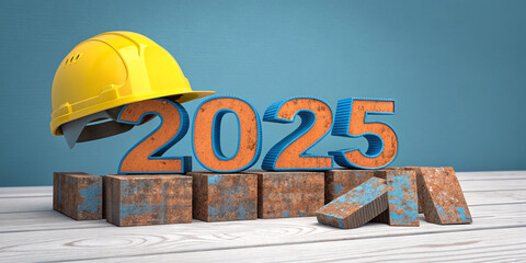 2025 construction planning illustration industrial hard hat design