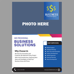 Creative business flyer design art