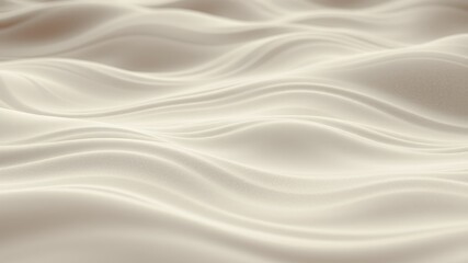 Obraz premium Abstract Beige Fabric Draped in Soft Waves and Gentle Undulations