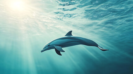 Obraz premium Majestic Dolphin in the Ocean