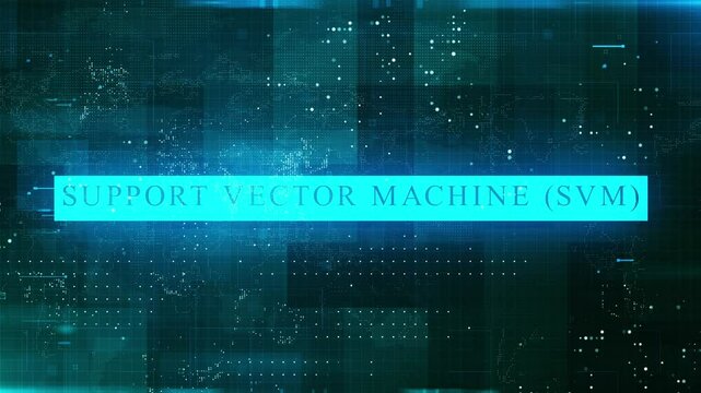 Support Vector Machine (SVM) Word With Background