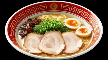 Delicious Ramen Noodles in a Decorative Bowl
