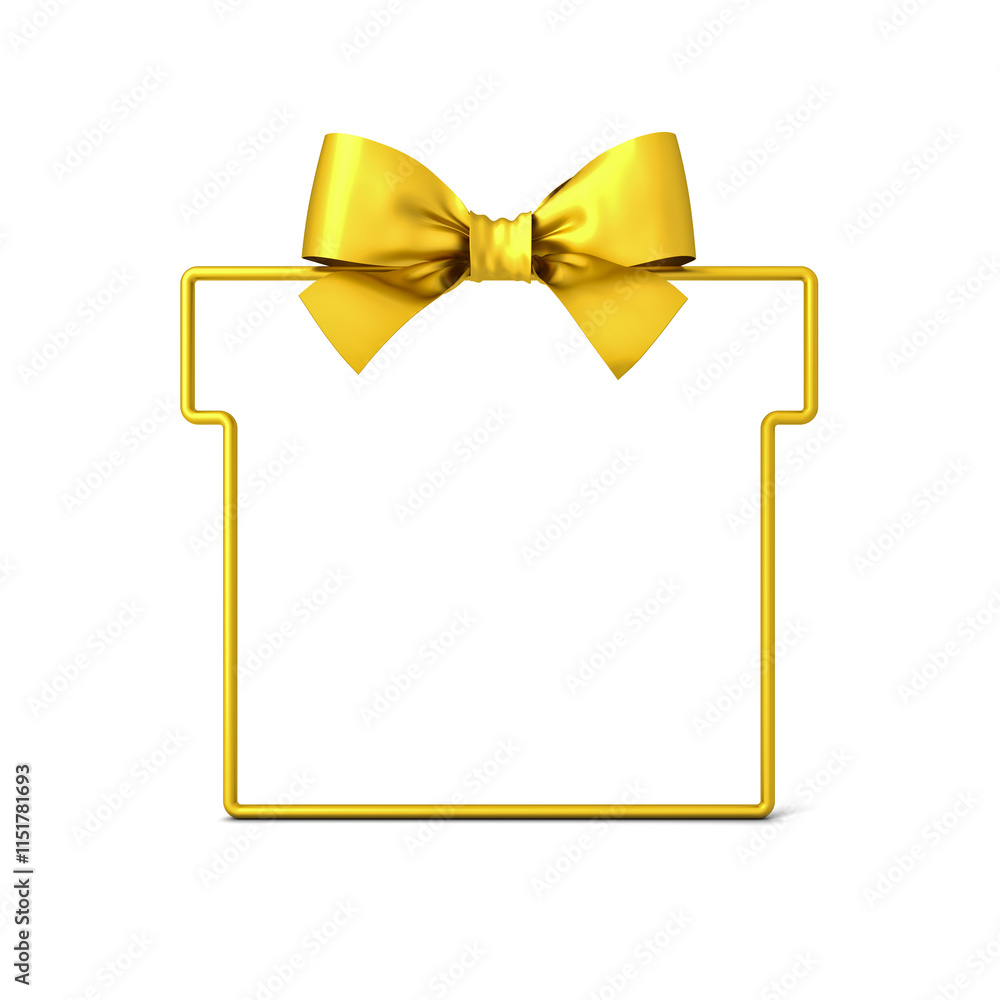 Poster all gold gift box shape frame product display mockup showcase or golden premium and luxury present f