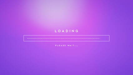 Loading, please wait computer screen illustration