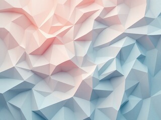 Abstract Geometric Background, Soft Pastel Colors with 3D Effect