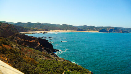 Fototapeta premium Wanderweg in Portugal am Meer