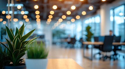 Defocused abstract background featuring a modern meeting room with natural light and a professional team collaborating. Ideal for business and corporate visuals.
