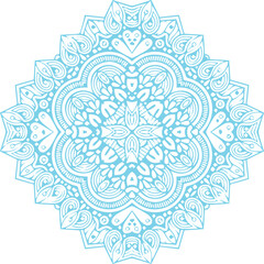 Beautiful flower art and mandala vector design
