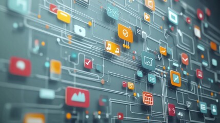 A Network of Possibilities: A Visual Representation of Interconnected Digital Systems