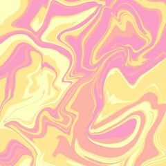 Liquid Joy, background Exploration of Abstract Marble Patterns in Bright Shades Depicting cheerful shades of yellow and pink