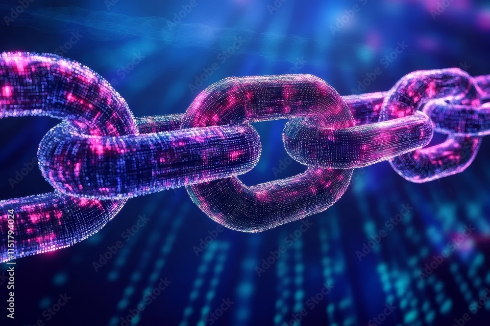 Poster network of chain computing and blockchain technology.