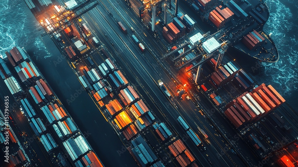 Poster advanced global logistics network for efficient distribution