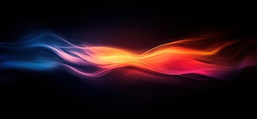 Obraz premium Abstract Colorful Waves: A Symphony of Light and Energy