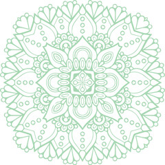 Beautiful flower art and mandala vector design