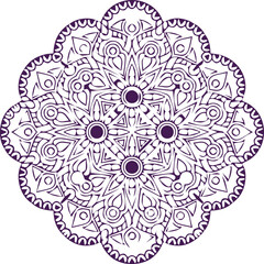Beautiful flower art and mandala vector design
