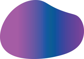 Blob-Shaped Gradient in Purple Tones