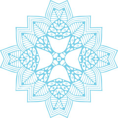 Beautiful flower art and mandala vector design