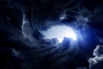 Blurred Swirl in the Clouds